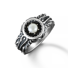 Ember Pearl Ridge Ring | art06