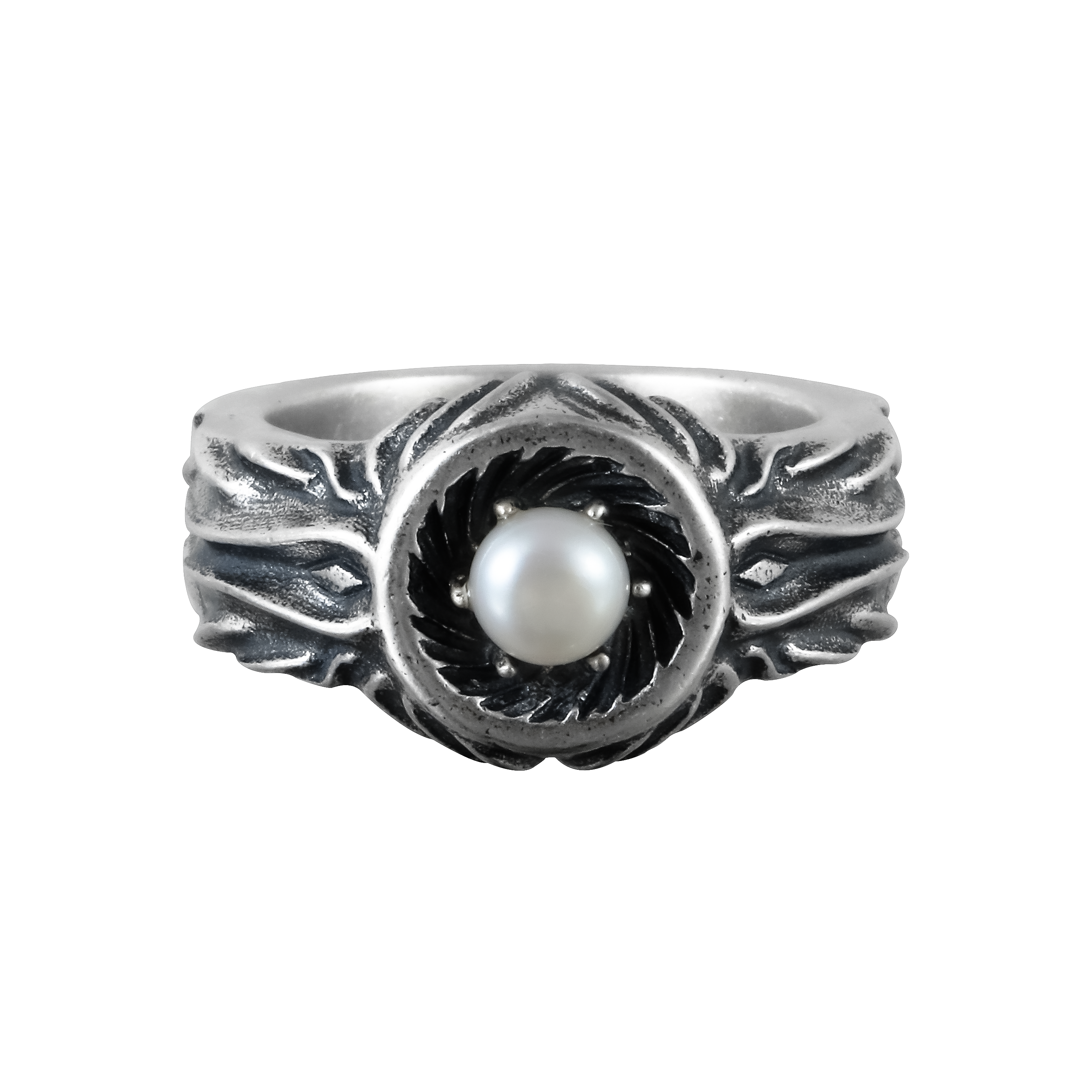 Ember Pearl Ridge Ring | art06