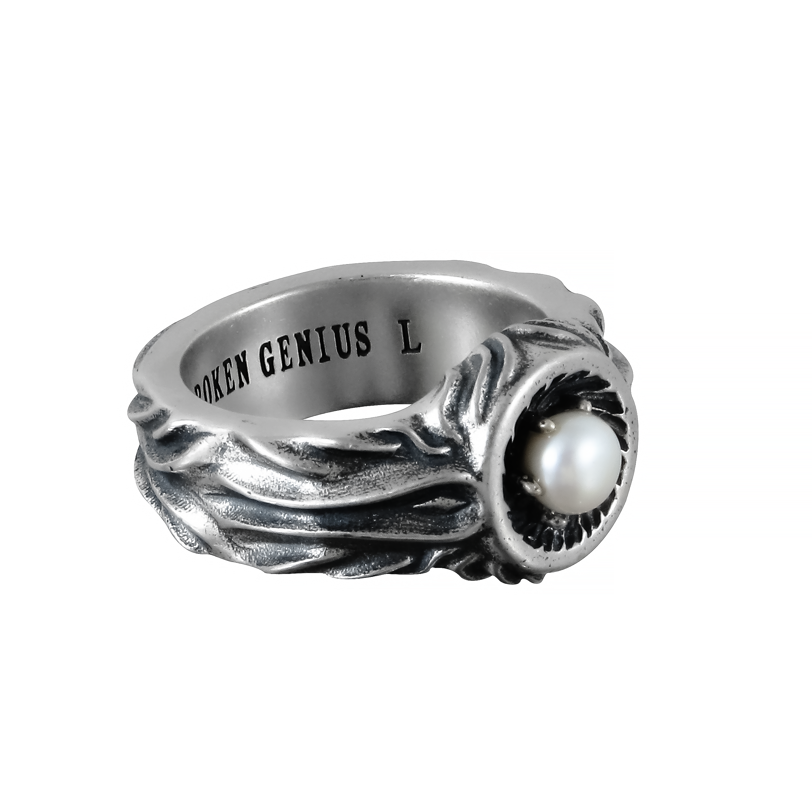 Ember Pearl Ridge Ring | art06